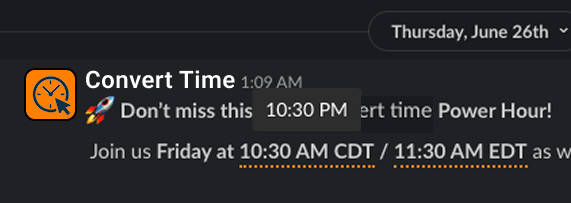 Slack Example